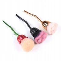 Pędzelek do pyłu róża - złota