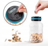 Digital Display Piggy Bank with Lock for Coin Counting 20.5cm