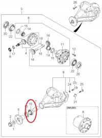 OE KIA HYUNDAI ŁOŻYSKO TYLNEGO MOSTU KIA SORENTO I 02-