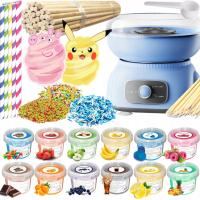 Набор сахарной ваты машина сахар 12x 100 г ведра палочки брызг