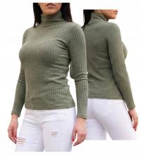 Golf damskie Elastyczna bluzka z długimi rękawkami UB343 one size