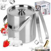 Ведро для кубиков льда стальной термальный контейнер термос для льда щипцы