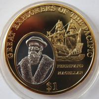 Fidżi 1 dolar, 2009 Ferdinand Magellan