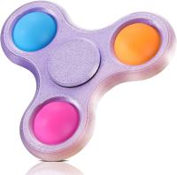 FIDGET SPINNER ZABAWKA METALOWA ANTYSTRESOWA DLA DZIECI DOROSŁYCH FIOLETOWA