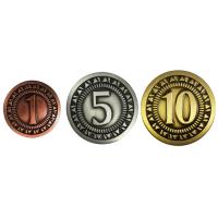 ZESTAW 12 KLASYCZNYCH UNIWERSALNYCH METALOWYCH MONET LARP RPG