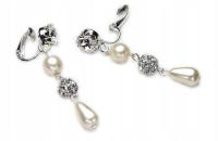 Длинные Клипсы С Жемчугом Swarovski Royal Элегантные