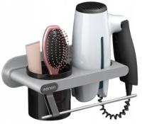 UCHWYT SAMOPRZYLEPNY NA SUSZARKĘ ORGANIZER DO ŁAZIENKI SZARY