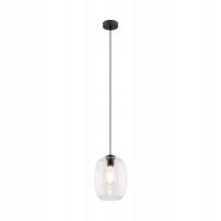 Lampa Wisząca ELIO Ttransparentny Szklany Klosz 1xE27 20cm Nowoczesna Salon