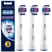 3X ORAL-B 3D белые оригинальные отбеливающие насадки для зубных щеток