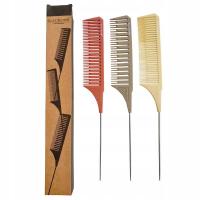 Zestaw grzebienie fryzjerskie do pasemek balejażu baleyage 3szt Poniks