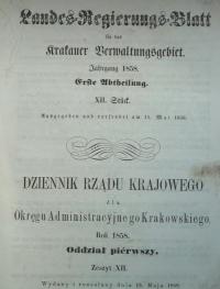 BICIE KORON I PÓŁKORON – 1858