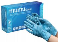 Rękawiczki jednorazowe Mumu nitrylowe niebieskie bezpudrowe 100 szt.