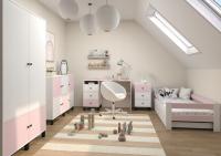 Комплект детской мебели кровать T - SIMPLE 160x80 набор 5EL розовый