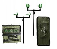Набор 2x рыболовная подставка 2x Buzz Bar Post Feeder Cap Bag