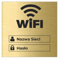 Tabliczka WiFi Hasło 10x10 Restauracja Hotel Wzory