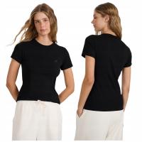 Koszulka damska 4F t-shirt bluzka bawełniana czarny