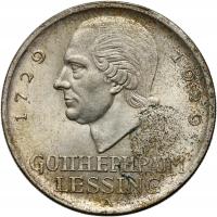 #B11# Niemcy, Weimar, 5 marek 1929 A, G. Lessing
