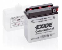 AKUMULATOR EXIDE BIKE 6V 11AH 95A P+ z ELEKTROLITem w zestawie 121x59x131