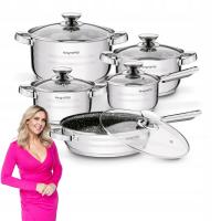 Набор кастрюль сковорода крышка сталь Konighoffer Soler 10el
