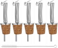 KOREK DO BUTELEK Z DOZOWNIKIEM Z POKRYWKĄ DO OLIWY WINA DOZOWNIK LIKIERU x5