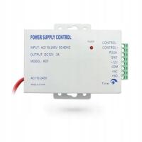 KONTROLER STEROWNIK ZASILANIA ZASILACZ DC12V 3A DO KONTROLI DOSTĘPU