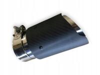 Końcówka Tłumik Okrągła Ścięty Zacisk Auta Wymiar Wlot 64mm Wylot 100-103mm