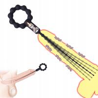 Wibrujący Elastyczny Dilator Masażer Cewki Moczowej Silikon Gay Sex Bdsm