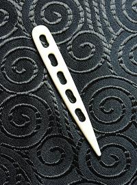 Igła Kościana Kość Naalbinding Wełna 5 dziurek, długość 8 cm