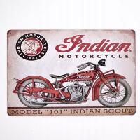 Tabliczka dekoracyjna metalowa INDIAN MOTOCYCLE