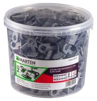 System poziomowania płytek KLIPS 1,5mm szare wypukłe 400szt Marten