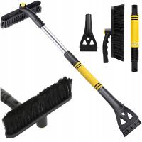 SKROBACZKA DO SZYB ZE SZCZOTKĄ TELESKOPOWA SKŁADANA AUTA ODŚNIEŻANIA 2W1