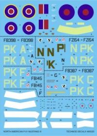 1: 48 наклейка P-51 Mustang III TECHMOD 48002