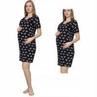 По беременности и родам кормления ночная рубашка L / XL кнопки