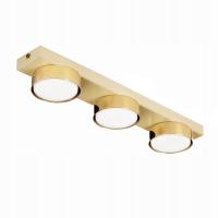 LAMPA DO SALONU SUFITOWA PLAFON LED LOFT GX53 ECRU GOLD