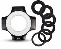 JJC LED-60 lampa pierścieniowa do aparatu Canon Sony Nicon Fuji 49-67 mm