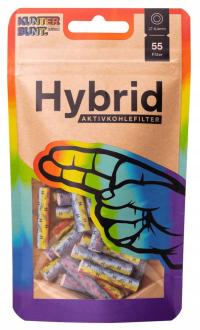 Целлюлозные угольные фильтры Hybrid Supreme Rainbow 6.4 / 55pcs