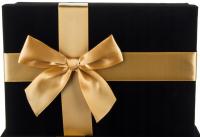 Pudełko Prezentowe Welurowe Czarne 27,5 cm