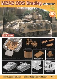 Dragon 7414 1/72 M3A2 ODS Bradley с интерьером