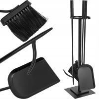 НАБОР АКСЕССУАРОВ ДЛЯ КАМИНА ИНСТРУМЕНТЫ НАБОР ИНСТРУМЕНТОВ ДЛЯ КАМИНА ПЕЧИ ЧЕРНЫЙ 4В1