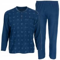 Мужская пижама хлопок Frota с длинным рукавом пижама махровые брюки 2XL / 3XL