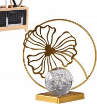 Krysztaowa Kula Ze Stojakiem, Krysztaowa Kula | Metalowa Statua Ozdoby