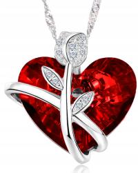 Быдгощ сердце Монетный Двор ожерелье с розовым серебром