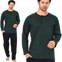 Piżama męska długi rękaw ocieplana