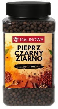 PIEPRZ CZARNY ZIARNO 500g ZIARNISTY AROMATYCZNY PREMIUM SŁOIK Z DOZOWNIKIEM
