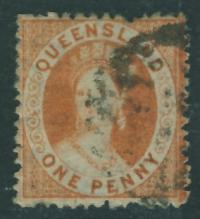 Queensland one penny - Królowa Victoria