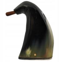 КАШУБСКАЯ ТАБАКЕРКА ИЗ РОГА СОГНУТАЯ ТАБАКЕРКА ТАБАК РОГ КАШУБСКИЙ РОЖОК