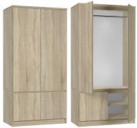 ЧЕТЫРЕХДВЕРНЫЙ ШКАФ С ПЕРЕКЛАДИНОЙ DAB SONOMA 90 4D