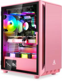 Корпус ATX розовый Segotep GANK 5 PINK USB 3.0 вентилятор Segotep 120 x 120 мм GX-12 PLUS RGB static color