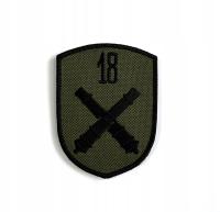 NASZYWKA emblemat 18 Pułk Artylerii 18PA Nowa Dęba na rzep POLOWA