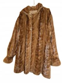 futro NORKI futro z norek wzór skóra dwustronna